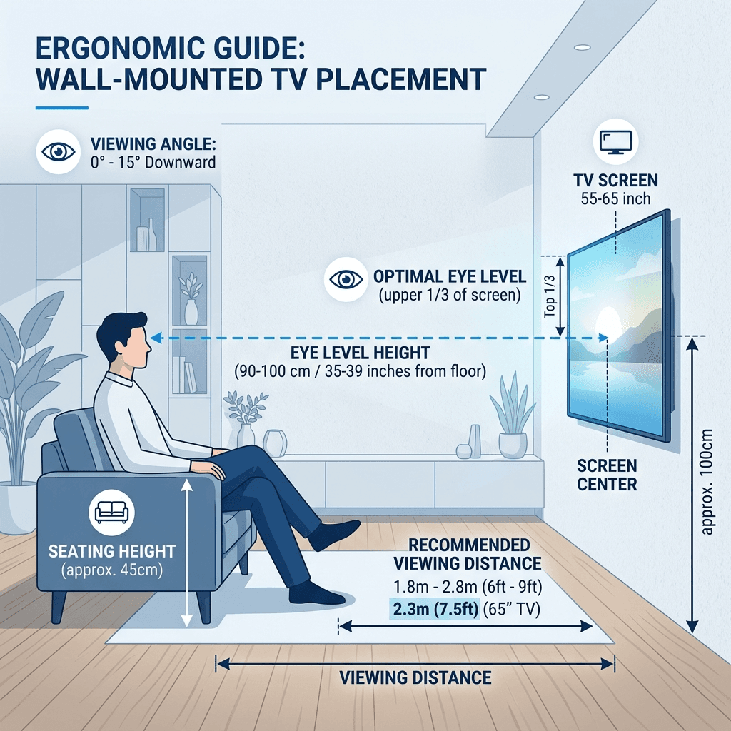 How High Should You Mount Your TV? (Stop Mounting It Too High!)
